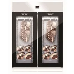 Ristosubito Armadio Frollatura Carne Everlasting Con Porte A Vetro In Acciaio Inox Capacità 300Kg Modello AC9011
