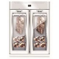 Ristosubito Armadio Frollatura Carne Everlasting Con Porte A Vetro In Acciaio Inox Capacità 300Kg Modello AC9015