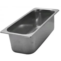 Ristosubito Bacinella Gelateria In Acciaio Inox Capacità 13,5 Lt Dimensioni Mm. L 420 X P 200 X 200 H Modello BG420200200
