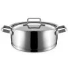 Ristosubito Casseruola Bassa Con Coperchio In Acciaio Inox Adatta Alla Cucina Ad Induzione Modello P4570-