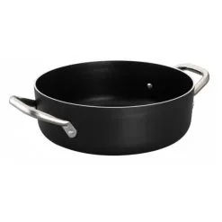 Ristosubito Casseruola Bassa In Alluminio Antiaderente Con Due Maniglie Per Cucine Ad Induzione Spessore 5 Cm Modello 840-3