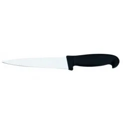 Ristosubito Coltello Per Scannare Lama In Acciaio Inossidabile Temperato AISI 420 Manico In Gomma Antiscivolo Lavabile In Lavastoviglie Modello CLB12