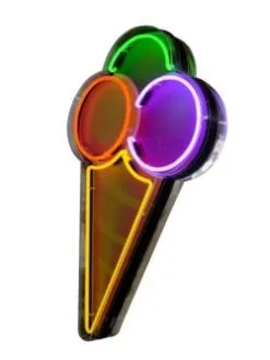 Cono A Doppio Filo Neon Bifacciale Luminoso