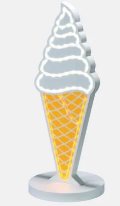 Cono Soft Luminoso Monofacciale, Sagomato, Con LED A Vista.