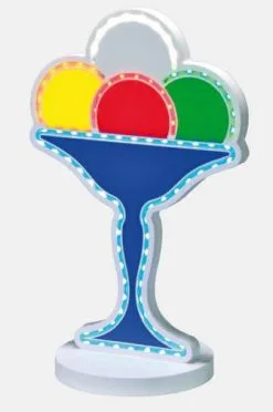 Coppa Gelato Luminosa Monofacciale, Sagomata, Con LED A Vista.