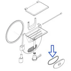 PORTELLINO SCARICO GELATO GRANDE + GUARNIZIONE