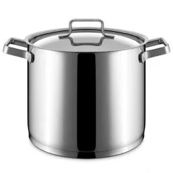 Ristosubito Pentola Con Coperchio In Acciaio Inox Adatte Anche Con Cucine A Induzione Modello P4580