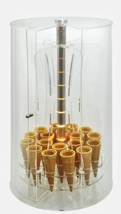 Portaconi Cilindrico In Plexiglas Trasparente