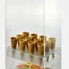 Portaconi In Plexiglas Trasparente Con Coperchio Mobile. È Dotato Di 12 Fori Per Coni Standard. 1 Portaconi In Plexiglas Trasparente Con Coperchio Mobile. È Dotato Di 12 Fori Per Coni Standard. -Vendite Utensili Cucina portaconi in plexiglas trasparente con coperchio mobile dotato di 12 fori per coni standard 2446