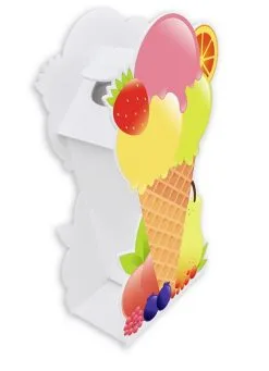 PORTARIFIUTI BIFACCIALE CON COPERCHIO H135CM